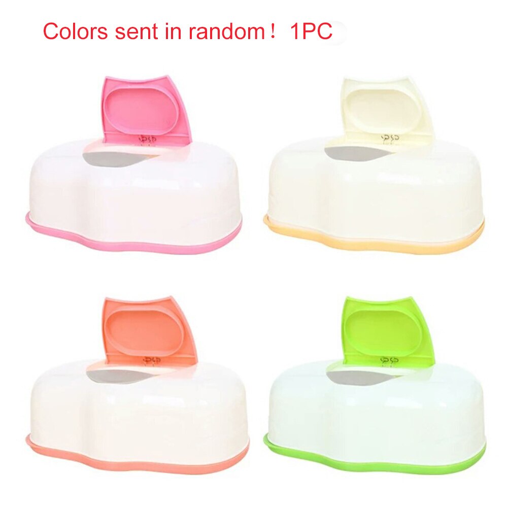 Wet Tissue Case Durable Container Storage Box Plastic Baby Wipes Holder Household