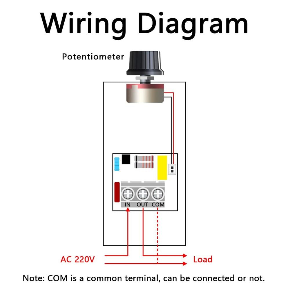 10000W 25A Speed Controller High Power SCR Voltage Regulator Dimmer Switch Speed Temperature Control Thermostat AC 110V 220V