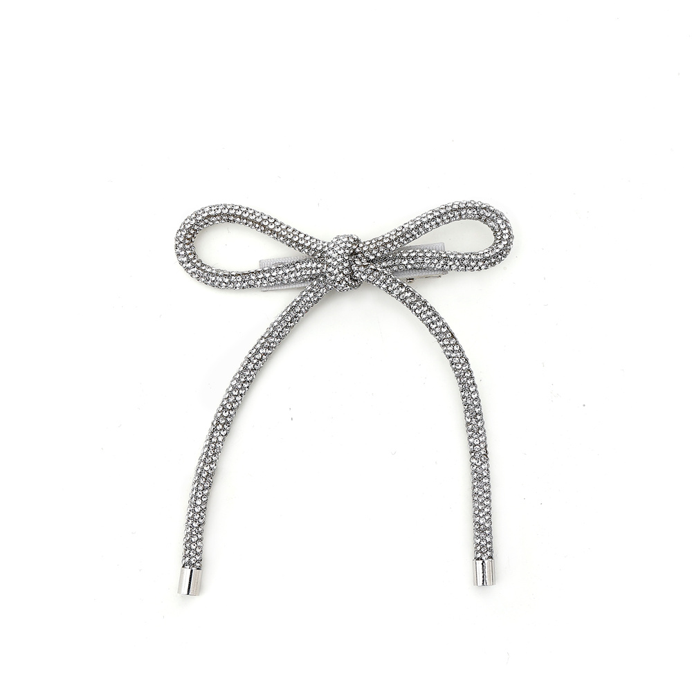 Nueva , nueva diadema con tubo de perforación para niñas, accesorios para el cabello con piedra brillante, accesorio para el cabello, clip para bebé, diadema con lazo para niña: Azul
