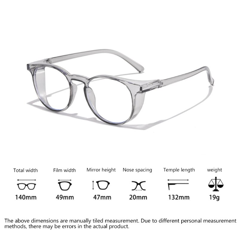 Blue Light Blocking Glasses for Women Men,Safety Goggles, Rectangle Glasses Frame Clear Lens