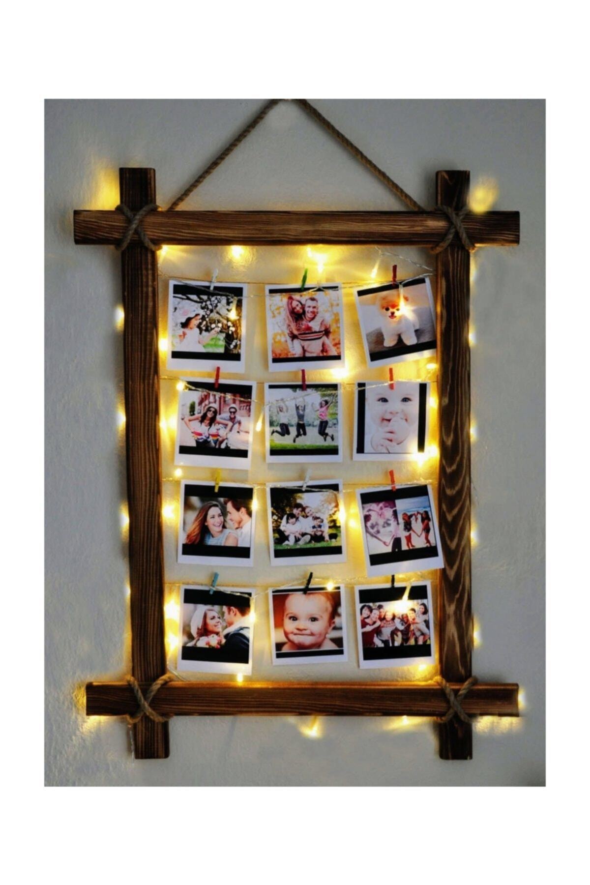 Latch Wood Light Box Picture Frame Corded