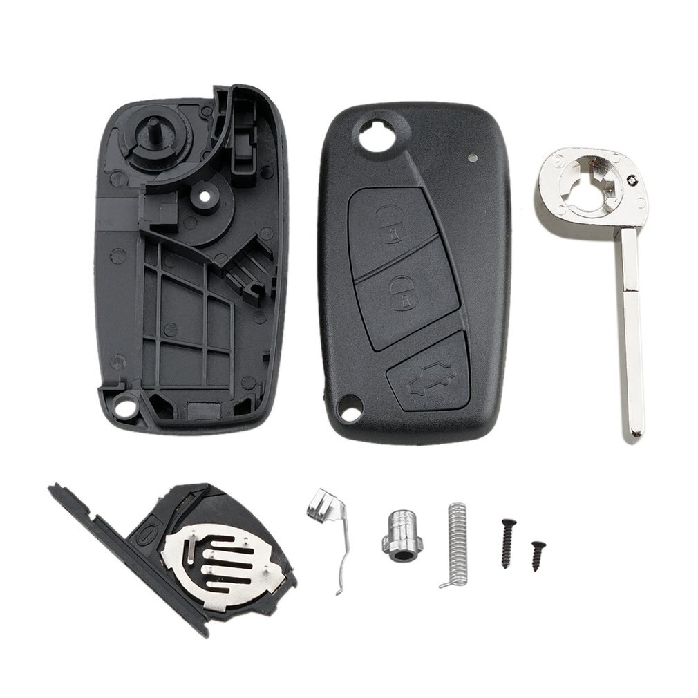 Folding Flip 3 Btn Afstandsbediening Sleutelhangers Geval Shell Voor Fiat Punto Ducato Stilo Panda 3-Key Case key Protector