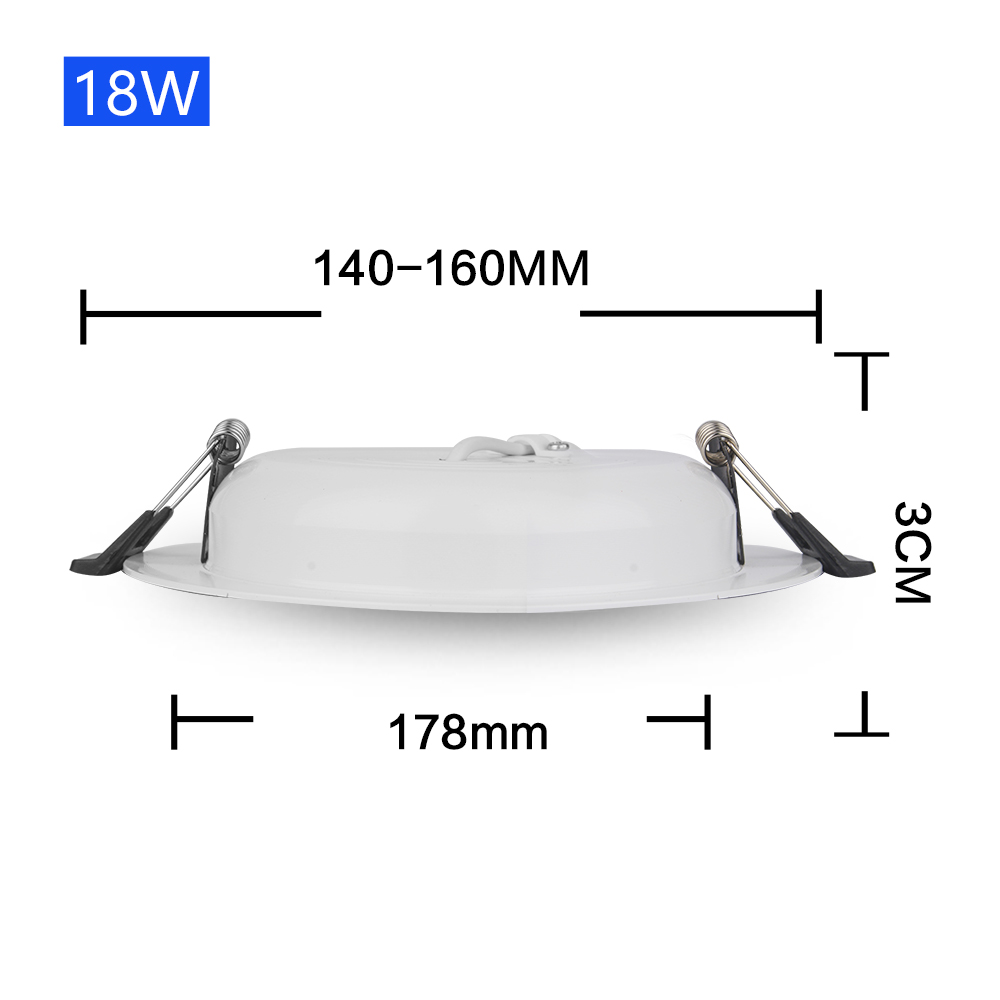 Dc 12 V Led Downlight 3W 6W 9W 12W 15W 18W 36W Led plafond Inbouw Grid Aluminium Ronde Lamp Spot Licht Voor 12 Volt: Rood / YELLOW
