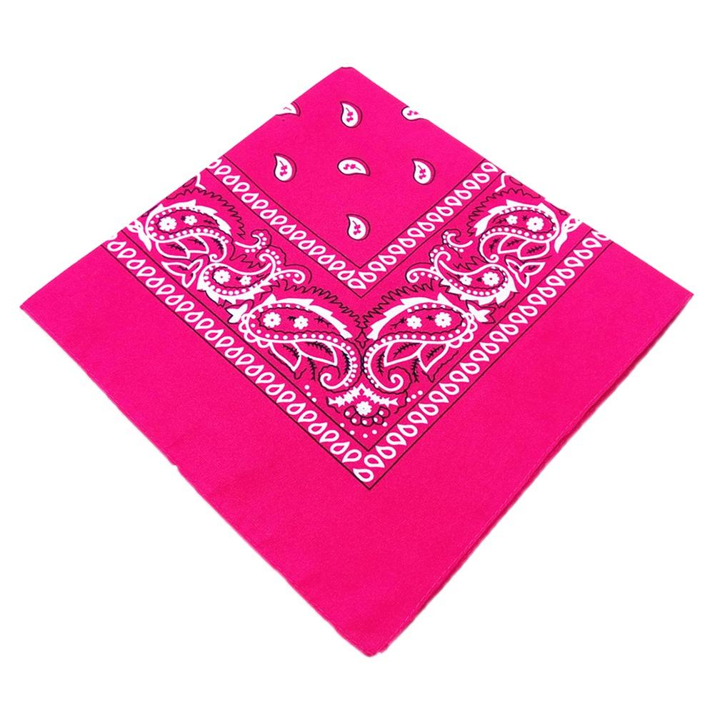 Bandana de style Hip Hop, châle carré de 55Cm, bandeau Paisley imprimé en noir et rouge pour femmes, hommes, garçons et filles,: Sky Blue