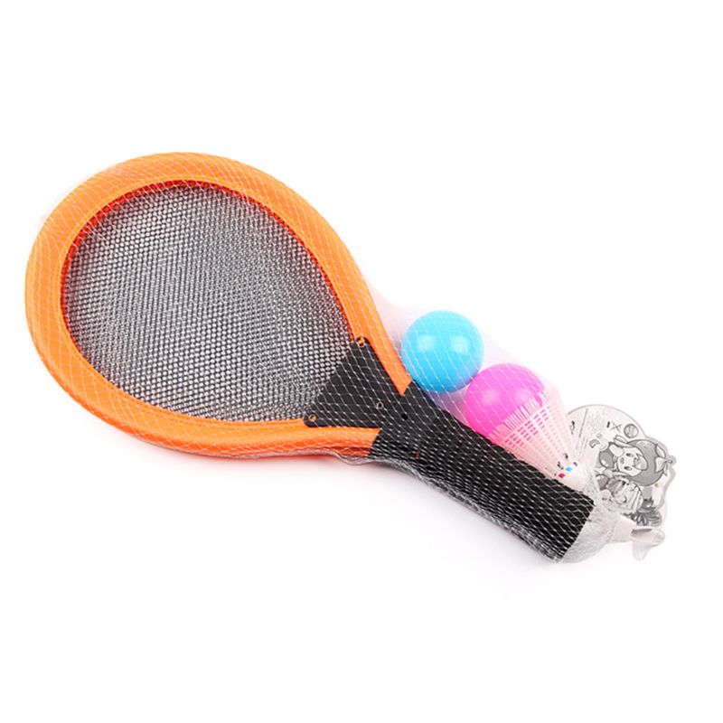 Kids Badminton Tennis Racket Outdoor Sport Toy Light Weight Racket with 3 Balls K1KD