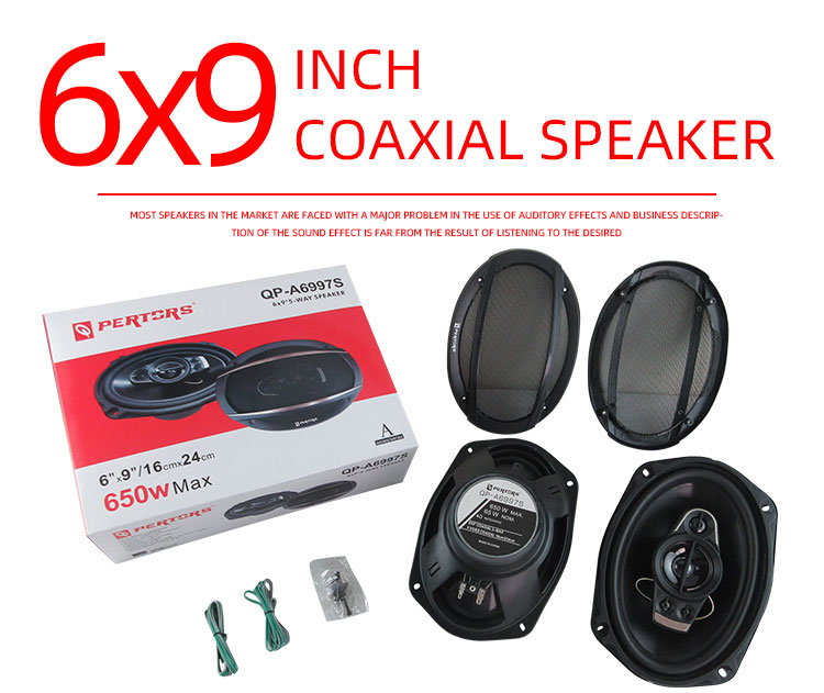 6x9 inch 2 STKS 1300 W (2X650 W) coaxiale luidspreker Auto Hi-Fi Audio Full Range Luidspreker ﻿