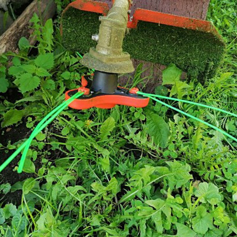 Tête de coupe-herbe avec ficelle de ligne, débroussailleuse, tondeuse à gazon, outils de jardin universels ABS