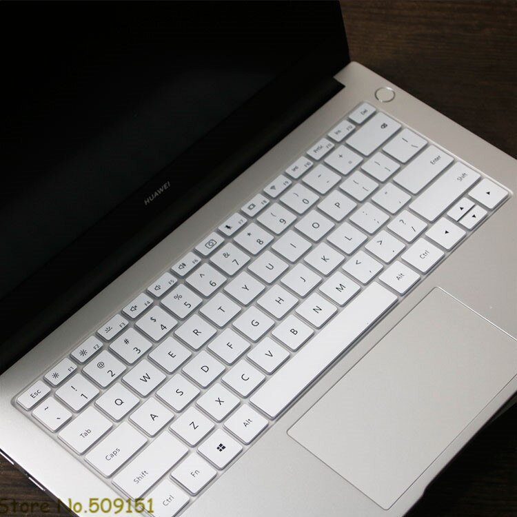 For Huawei Honor MagicBook 15 Laptop 15.6 inch Silicone Keyboard Skin Cover Protector MAGIC BOOK 15-inch: White