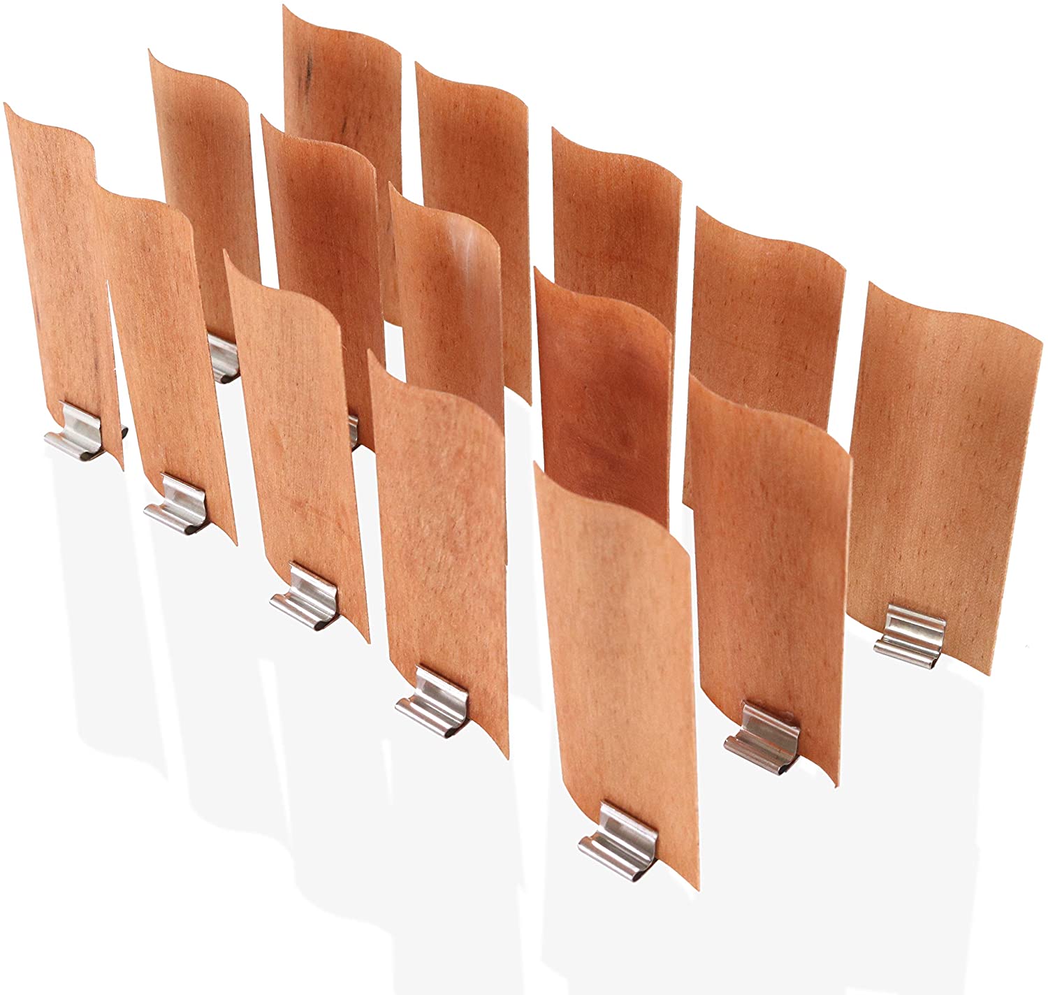 10Pcs Grote Vlam Houten Kaarsen Lont Met Onderhouder Tab Kaarsenlont Core Voor Kaars Maken Supply Soja Parffin Wax
