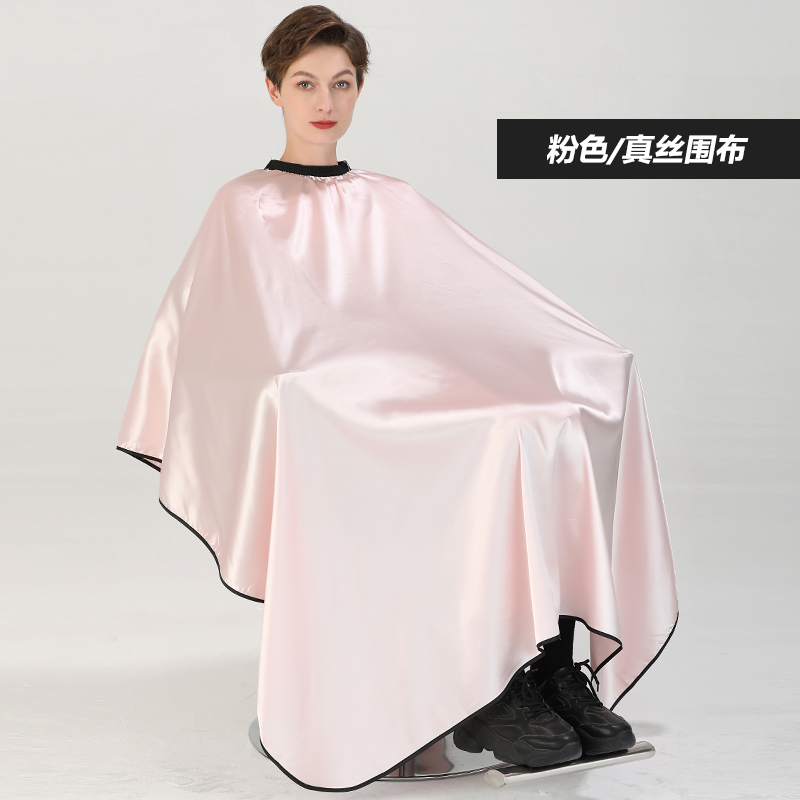 Salon Professionele Haar Styling Cape Kapper Haar Knippen Kleuren Styling Waterdichte Imitatie Zijde Haar Cape Kapper Schort: Donker Kaki