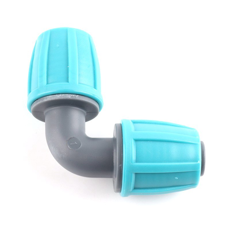 2pcs 16mm LDPE Pipe Fittings Garden Water Connectors Hose Lock Nut Joints Micro Irrigation System Kits Tube Fittings