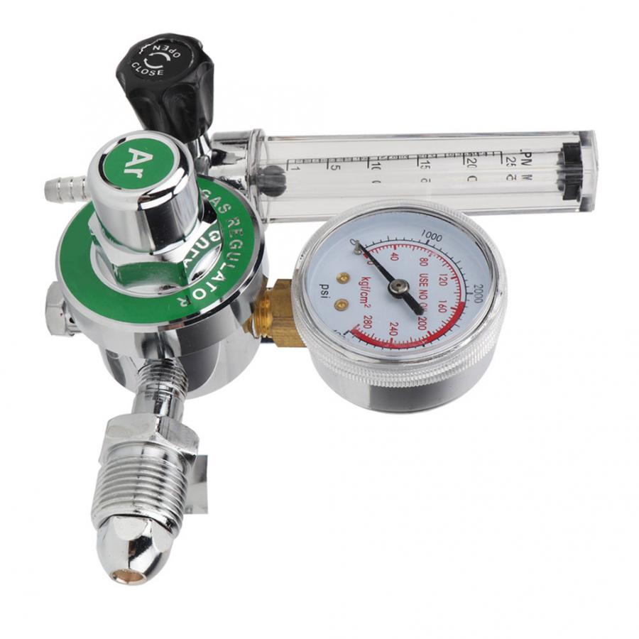 Pneumatic Tools Single Tube Argon Pressure Reducer Control Valve Regulator Outlet Male Thread G5/8-14 (CGA540) Gas Pressure.