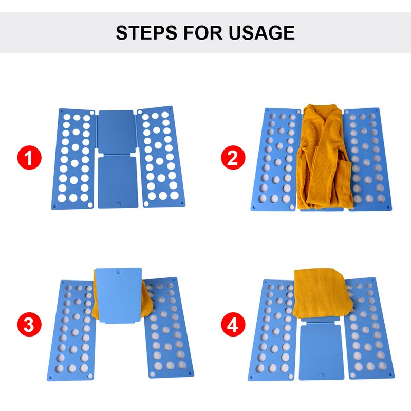 Fold Easy T Shirt Magic Lazy Clothes Folding Board Closet Organizer Adult Kids Tshirt Clothing Folder Organizer Laundry Storage