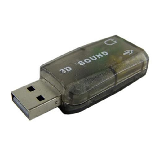 External USB 2.0 to 3D Virtual Audio Sound Card Adapter Converter 5.1 Channels