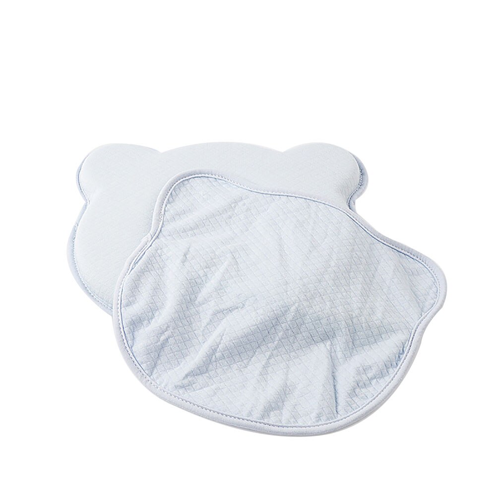 Infant Head Shaping Pillow Slip Cotton Baby Nursing Memory Foam Pillow Cover Breastfeeding Pillowslip Covers Baby Bed Slipcover: Blue Pillow Cover