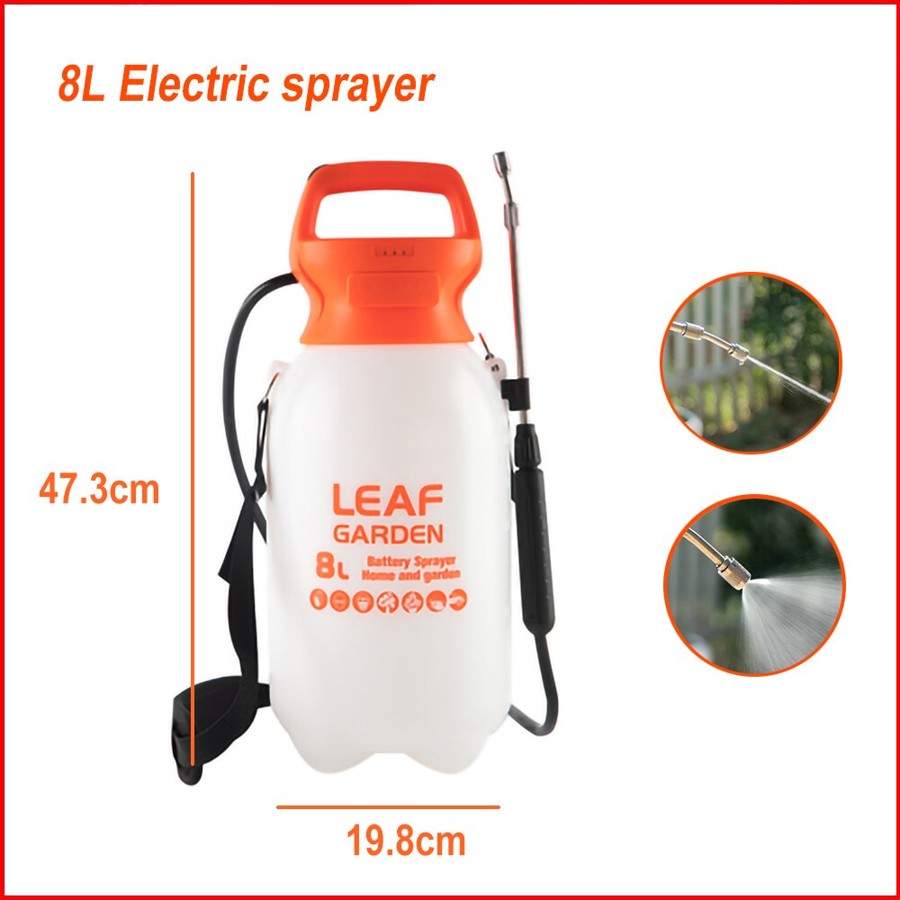 5/6/8L Elektrische Sproeier Usb Oplaadbare Lithium Batterij Tuin Spuit Smart Agrarische Pesticide Dispenser Tuin Apparatuur
