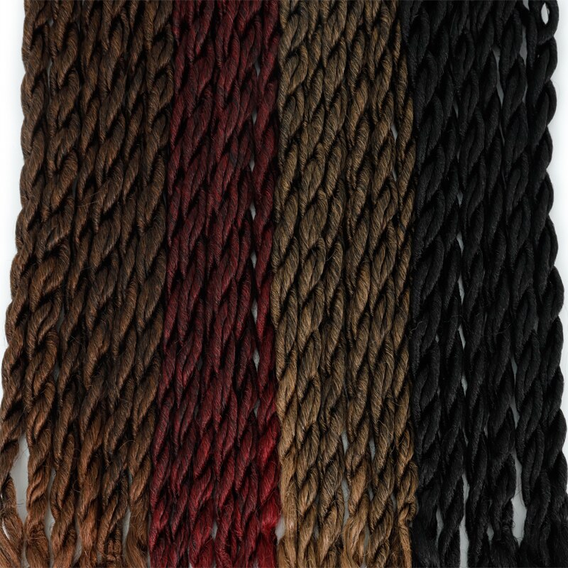 LISI chica peluca extensiones de cabello sintético para las mujeres jóvenes Crochet Artificial sintético trenzado pelucas ondulado trenzado trenzas