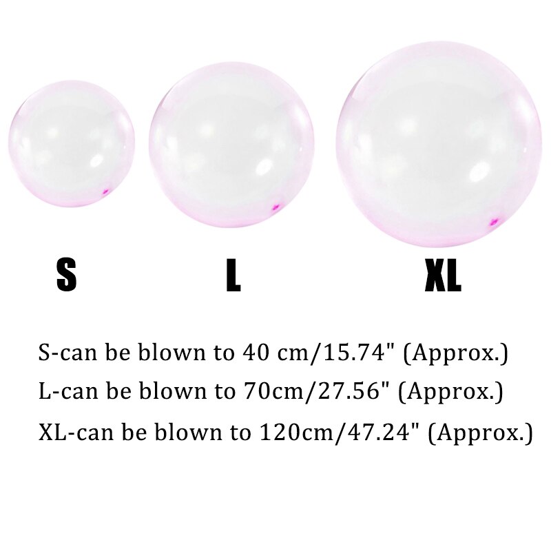 120cm gummi boble bold oppustelige vand ballon legetøj tpr gennemsigtig rivefast børn udendørs lege vand spil bold