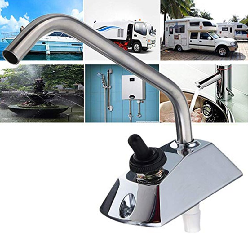 RV Marine Kitchen Sink WaterTap 12V 360 Degree Rotation Faucet Tap for RV Camper Caravan Accessories