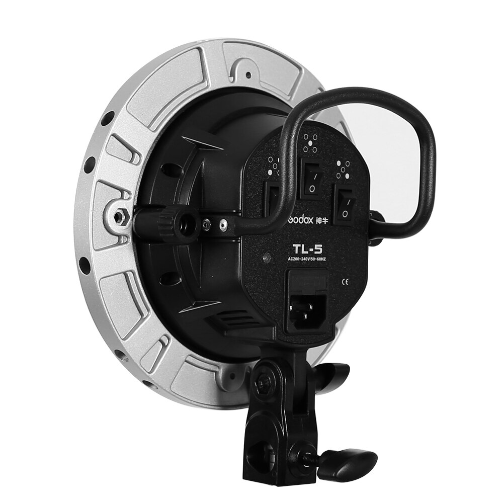 Godox TL-5 Studio E27 5 Socket bombilla Tricolor luz lámpara Soporte múltiple Speedring,AC Slave Flash Holder