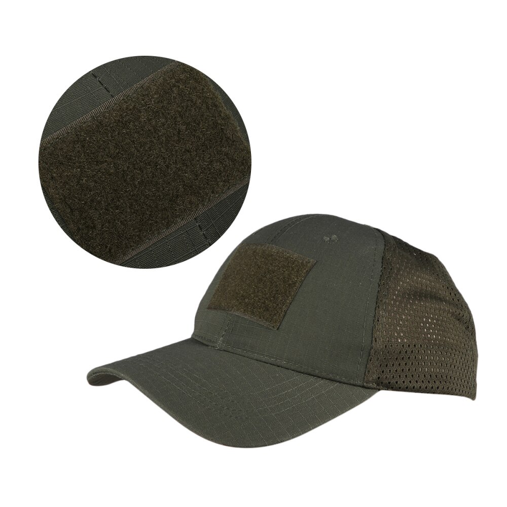 1PC Hook and Loop Cap Hat Hook Patch Baseball Hat for Outdoor (Pattern 2): Green