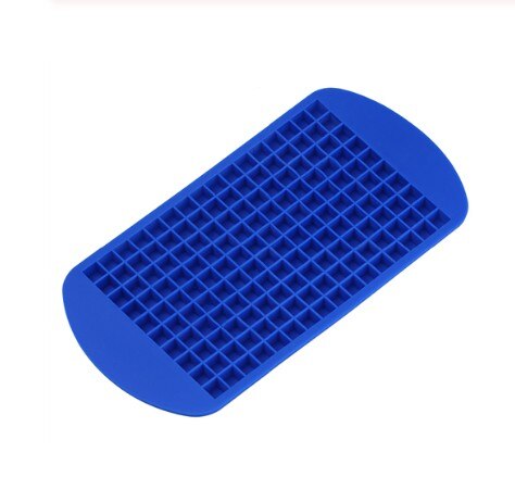 160 Grids Form for Ice Tray Fruit Ice Cube Maker DIY Ice Cube Tray Hielo Mold Square Shape Kitchen Accessories: Blue