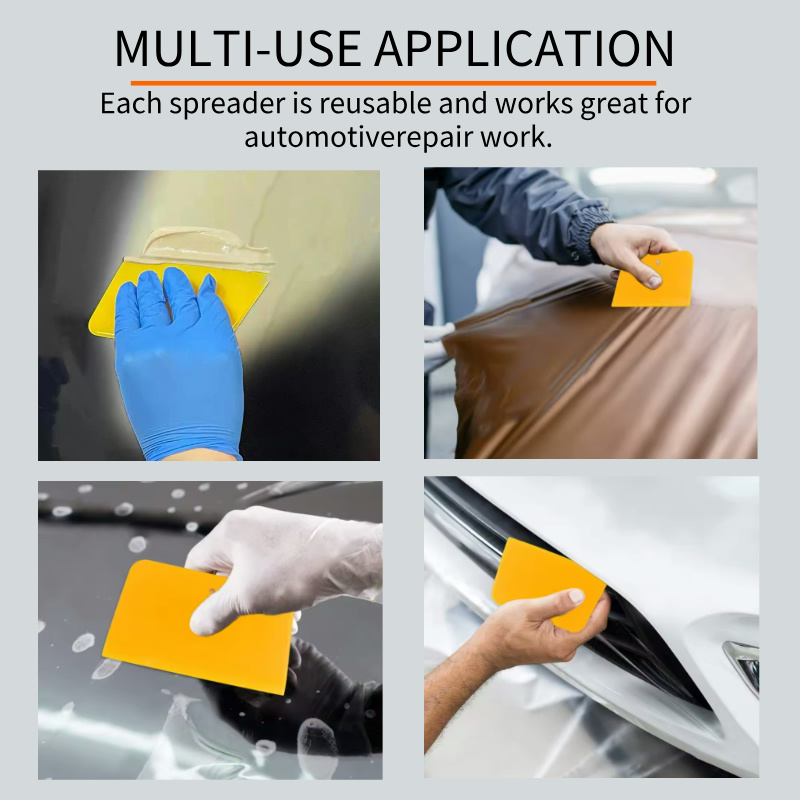 4/5/6 Inch Body Filler Spreaders car cloth tendon scraper film application Plastic Tools for Applying Fillers Putties Glazes