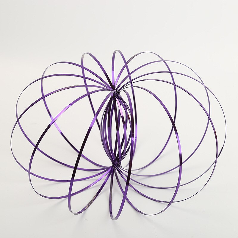 Nowy magiczny pierścień Toroflux Torofluxus Flowtoy niesamowite pierścień przepływowy zabawki kinetyczny wiosna zabawki śmieszne gry na świeżym powietrzu inteligentna zabawka denerwować