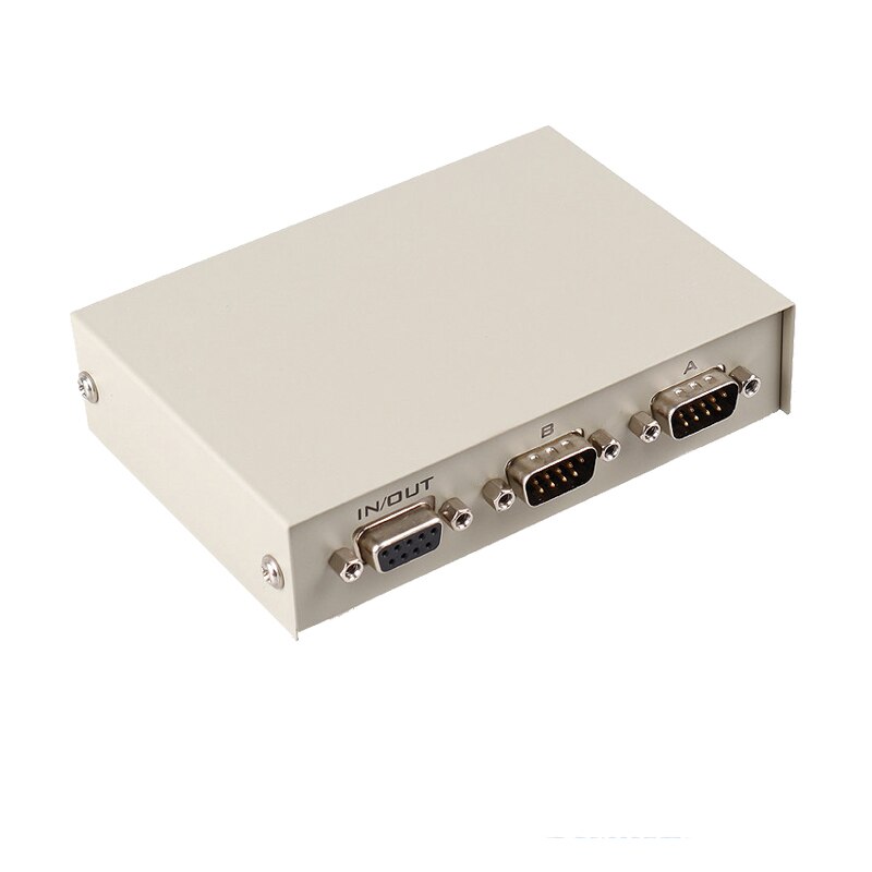 DB9 RS232 Switch COM Serial Port Sharer Console Printer Sharing Selector Controller 2 In1Out