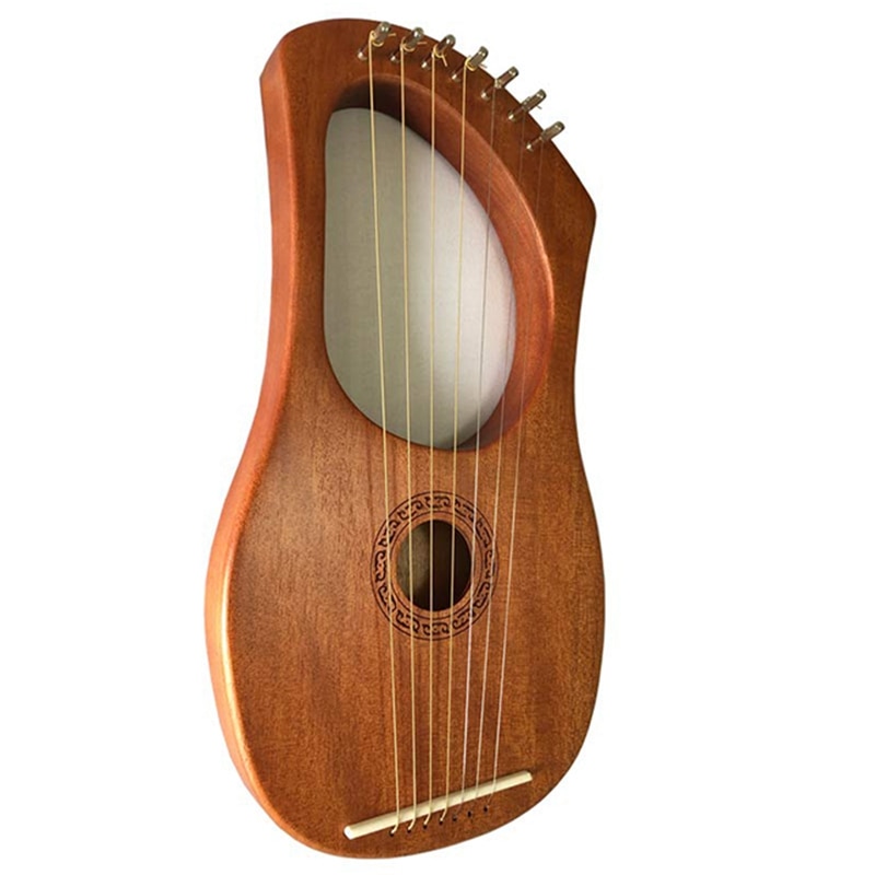 Abzb-orkester musikinstrument harpe syvstrenget musikinstrument liqin med tuningnøgle