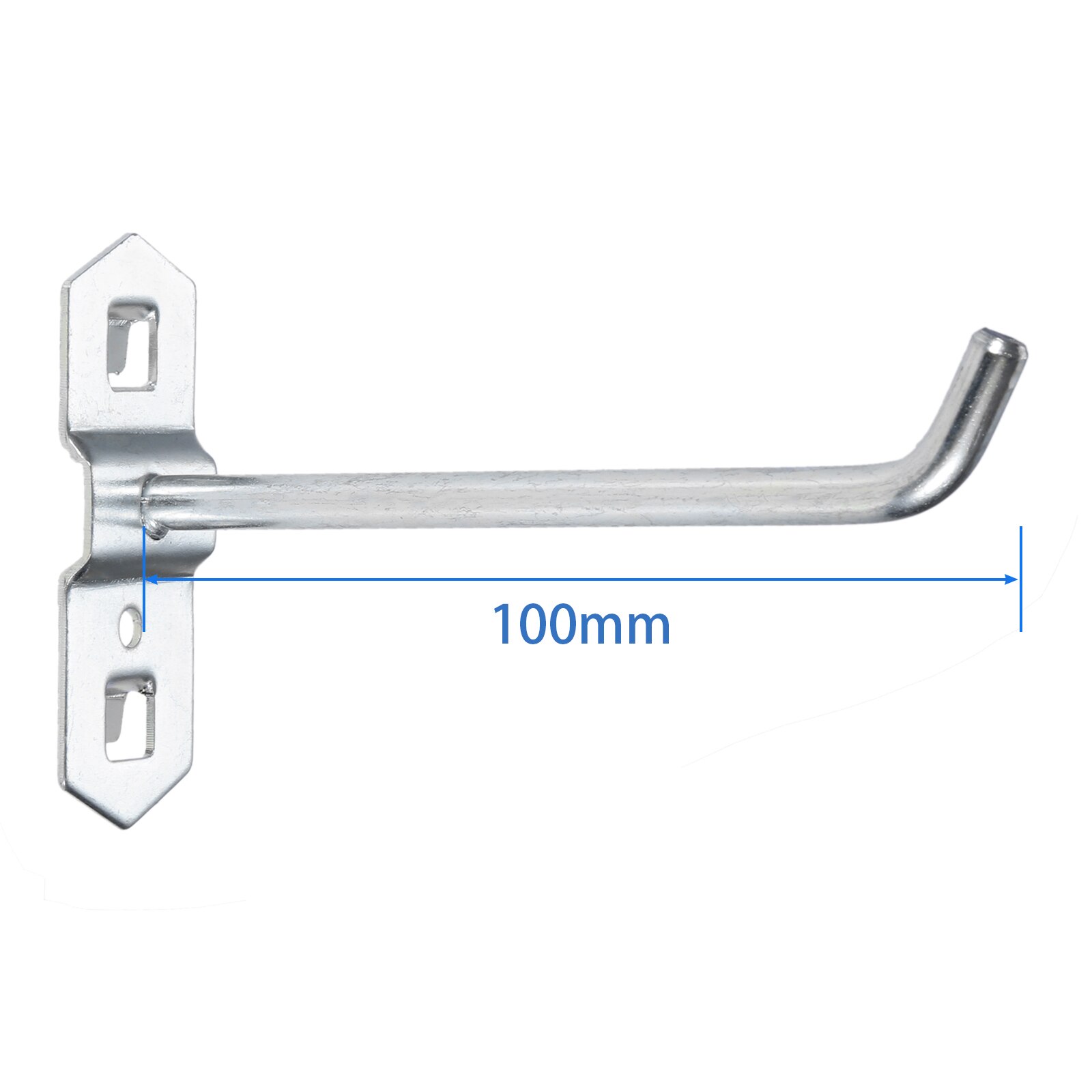 10pcs/lot Hole Board Hook Steel Oblique Hanger Hardware Tool Hammer/Pliers Wall Mount 25/50/75/100/150/200mm Storage Rack Garage: 100mm