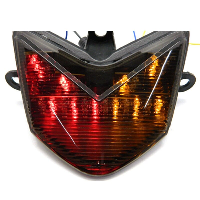 Motorcycle Smoke Led-achterlicht Draaien Singal Licht Stop Lamp Voor Kawasaki Ninja ZX-10R ZX10R 2004 2005