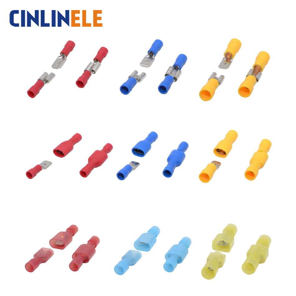 40 pièces 20 ensemble fil électrique connecteur mâle femelle sertissage isolation Nylon câble Terminal MDD FDD voiture terminateur