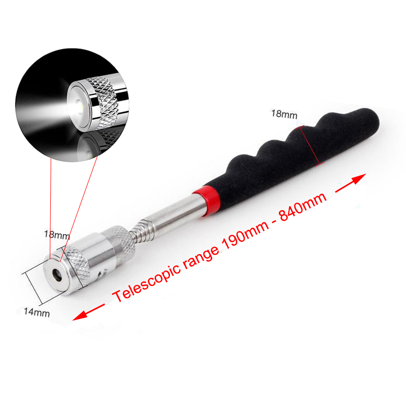 Mini Portable Telescopic Magnetic Magnet Pen Handy Tools Capacity For Picking Up Nut Bolt Extendable Pickup Rod Stick: green