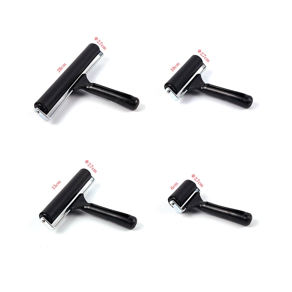 Zachte Rubber Professionele Brayer Perfecte Anti Slip Tape Bouw Tools Print Inkt En Stempelen Gereedschap Rubber Roller