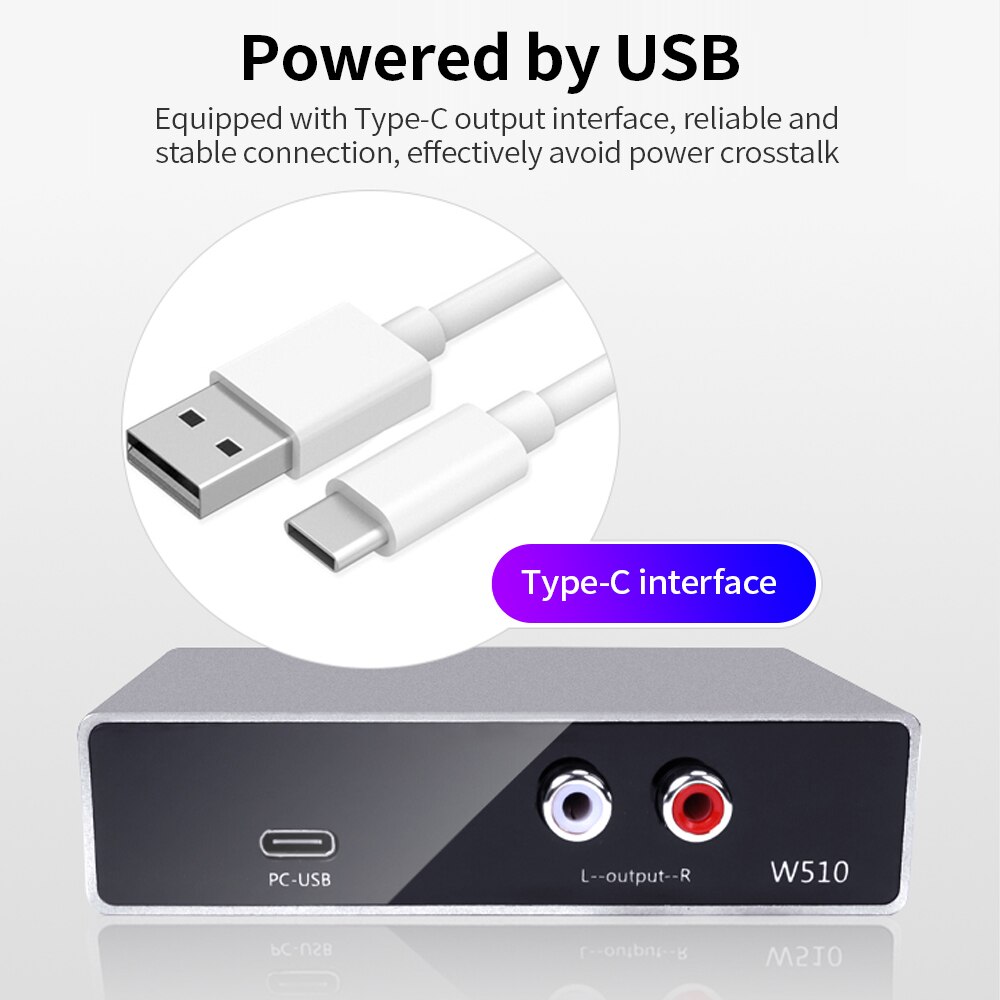 Draagbare Dac Audio Decoder Hifi Audio Speler Met Type-C Interface Tuning Knop Aluminiumlegering Shell Audio Decoder