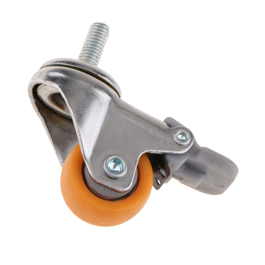 Svingbare trinsehjul trallemøbler styrehjul skruebrems 1 tommer