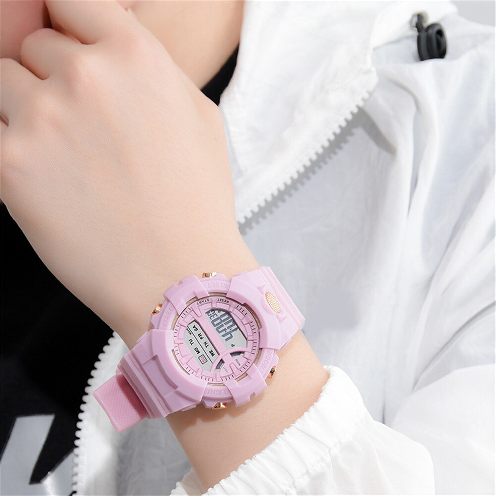 Digital Sports Watch LED Screen Large Face Electronic Simple Watch for Men Women Students H9