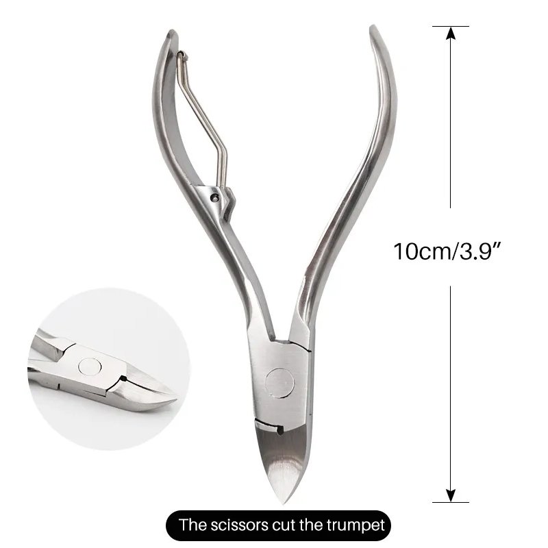 Pince à dents coupantes en acier inoxydable pour porcelet, ciseaux à lapin, pince à dents cassées pour porcelet, outils de réparation de ferme, 10cm, 12cm, 14cm: WHITE