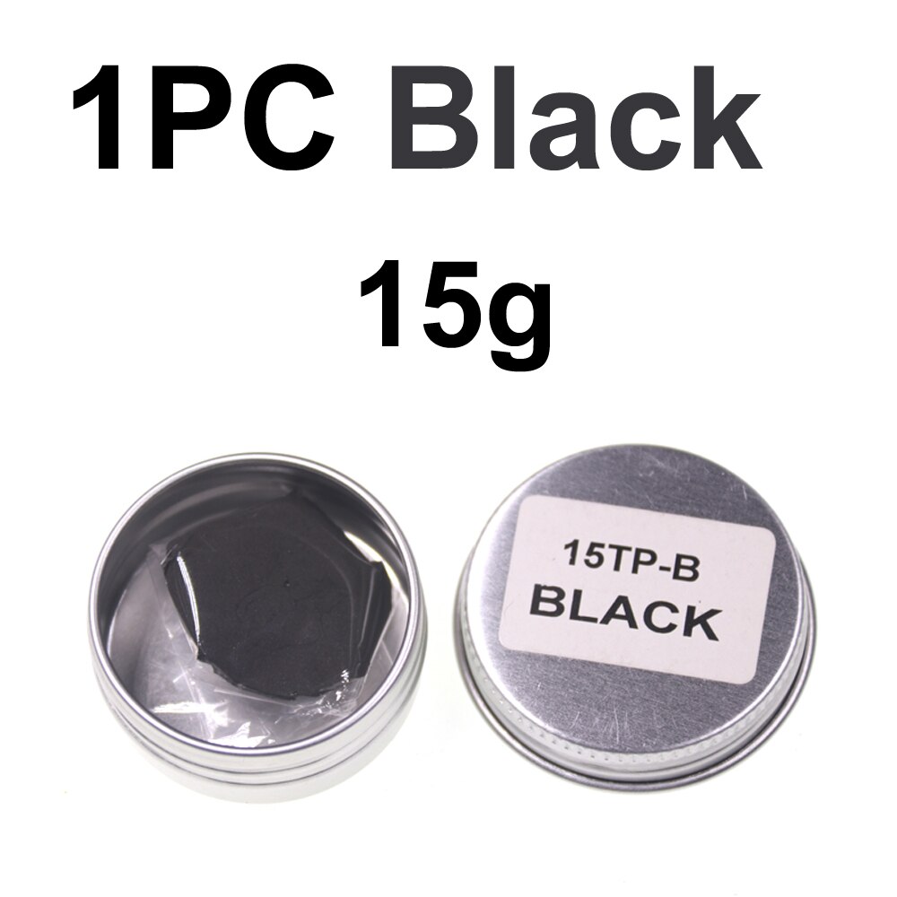 15g Wolfram Kitt Angeln Anlage Gewicht für Karpfen Angeln Platinen Ersatz Schlammigen Braun Dunkelgrün Farbe Blei Kitt Fisch Material: Schwarz 15g