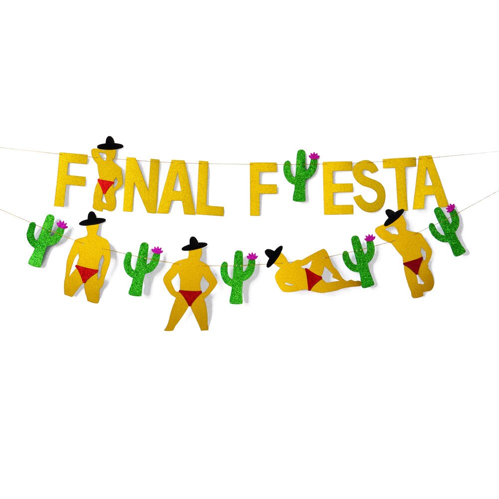 Funny Bachelorette Party Final Fiesta Banner Garland Last Ole Banner Bridal Shower Hen Party Supplies Mexican Party Decorations