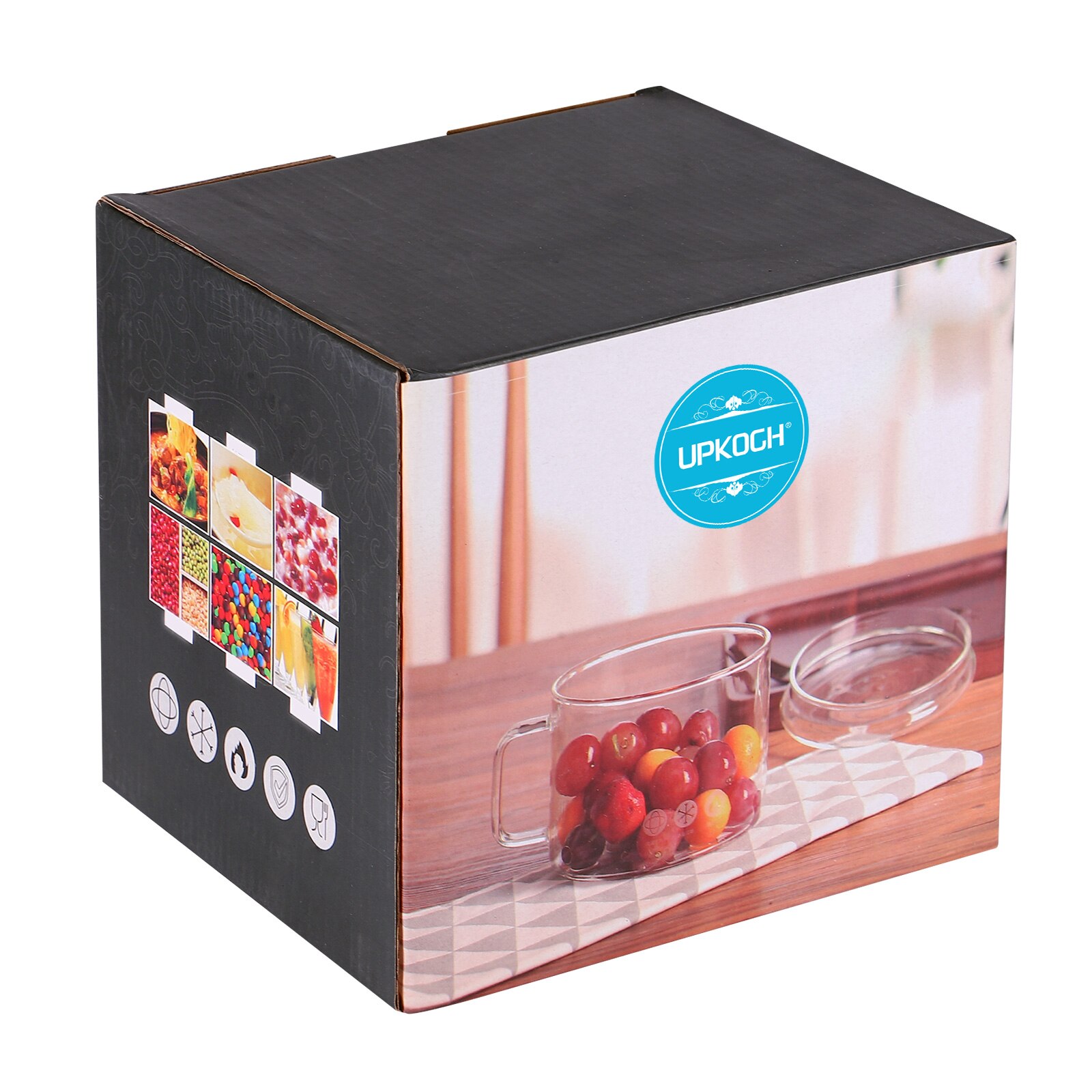 1pc Transparent Heat-resistant Multipurpose Noodle Pot Simmer Pot Stew Pot for Kitchen Home Restaurant
