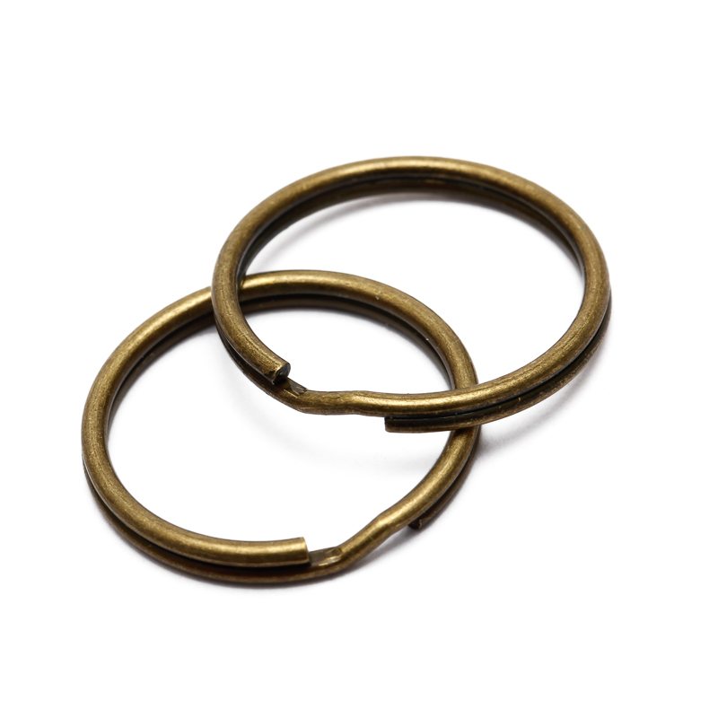 16/20/50mm 50 diy metallnøkkelholder delte ringer unisex nøkkelring nøkkelring nøkkelring tilbehør nøkkelringlaging tilbehør