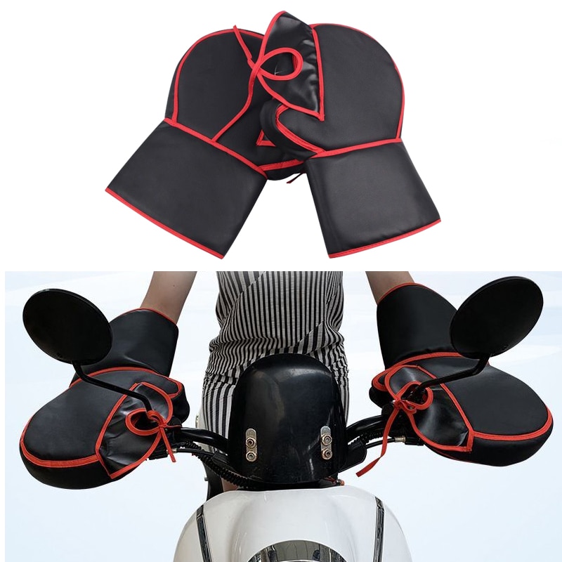 Motorcycle Gloves handlebar levers gloves Scooter Hand Bar Winter Gloves ATV Fur Mitts Motorbike Quad Bike Waterproof leg cover