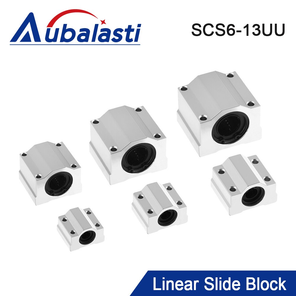 4Pcs Linear Motion Ball Bearing Slide Block Bushing SCS6UU SCS8UU SC10UU SCS12UU Linear Shaft CNC 3D Printer Parts