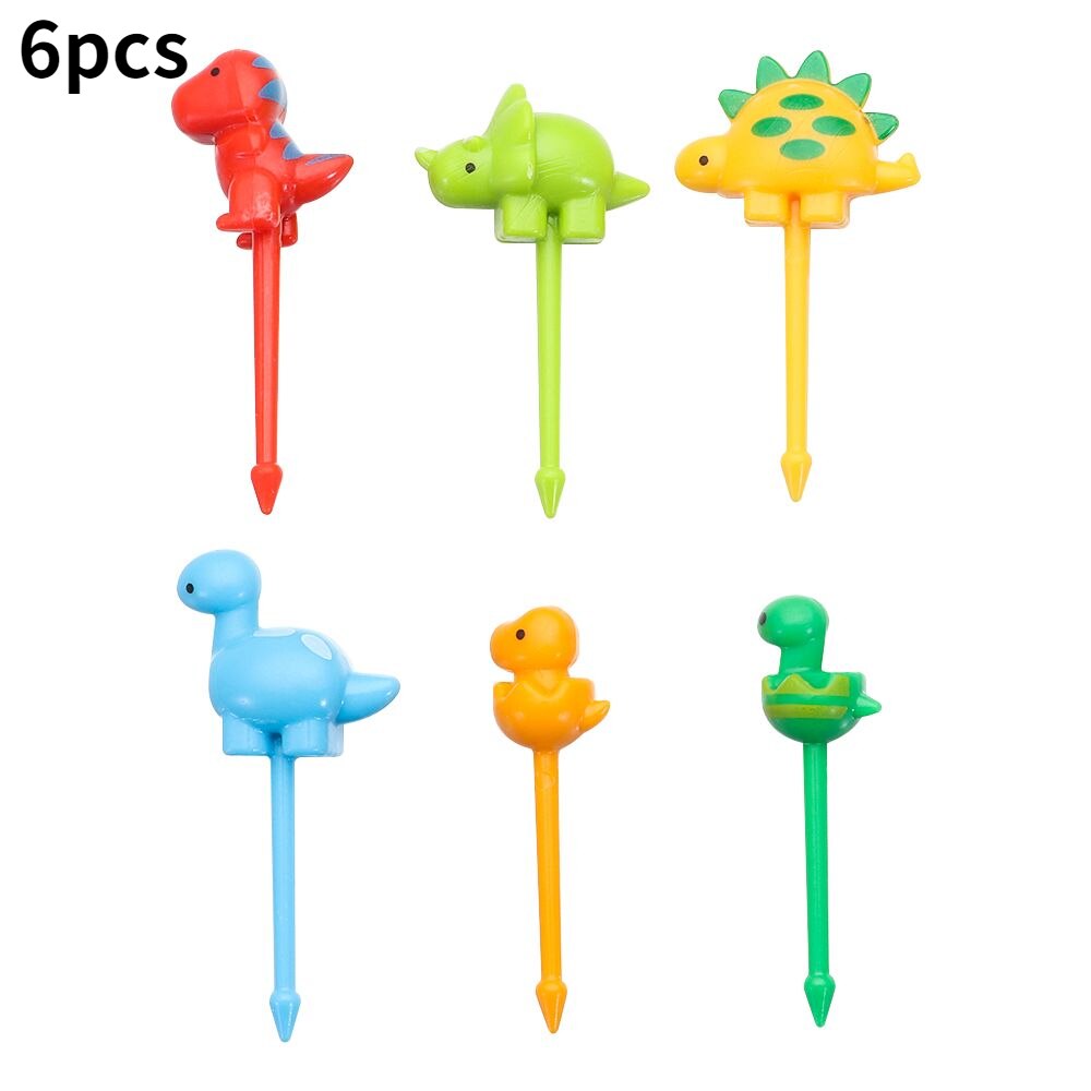 10/30Pcs Bento Gemüse Geschirr Nette Mini Kleinkind Kinder Obst Gabeln Zahnstocher Kinder Essen Picks Cartoon Tier Bauernhof: 11