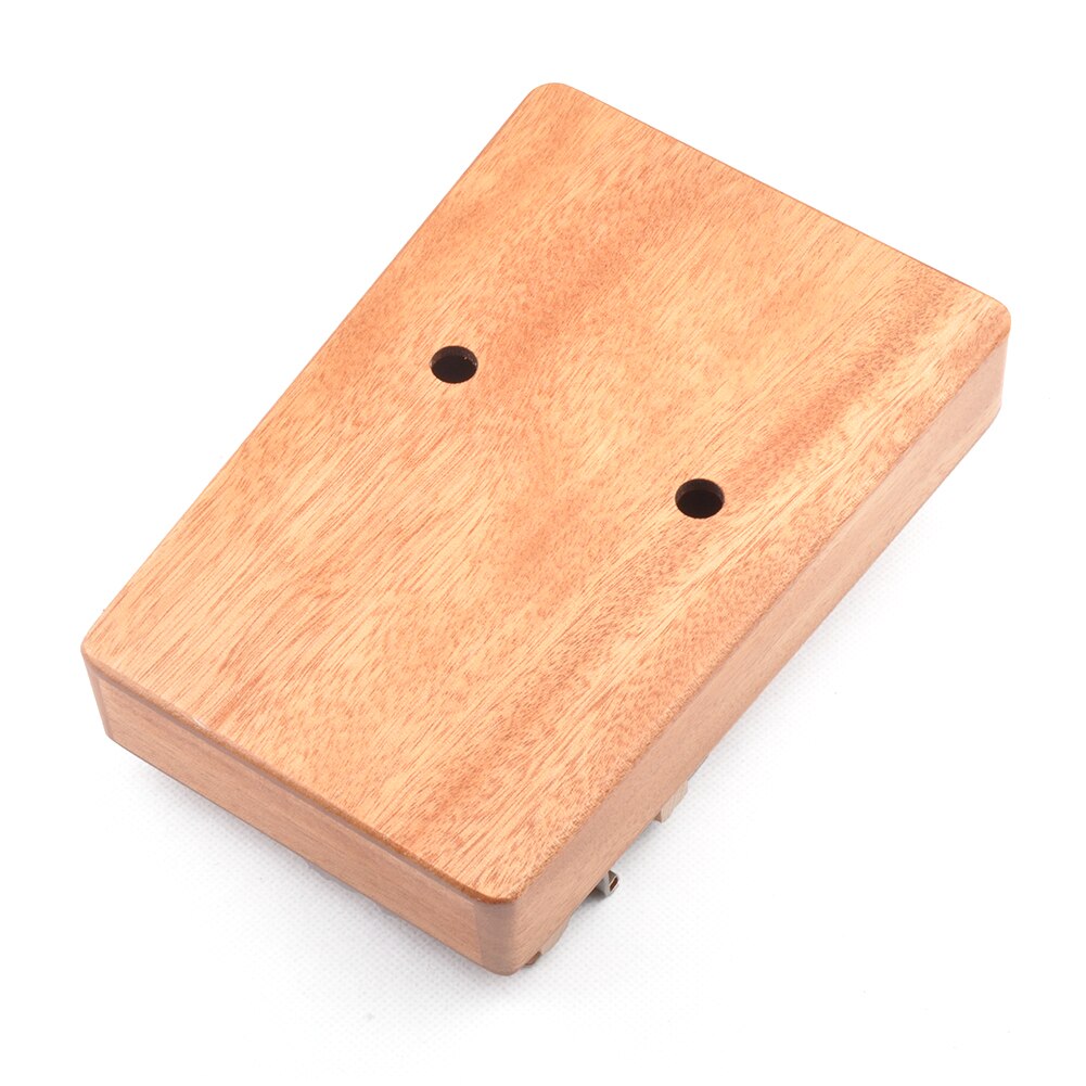 Juego de instrumentos musicales de Piano de pulgar de madera Kalimba de 17 teclas con pegatina de martillo, xilófono de caoba de Acacia para niños y adultos