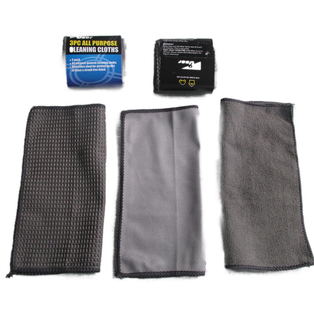 9 Uds Kit de limpieza para lavado de autos con cuidado automático incluye 3 * toallas de microfibra, 3 * Almohadillas aplicadoras, esponja de lavado, guante de lavado, cepillo de rueda