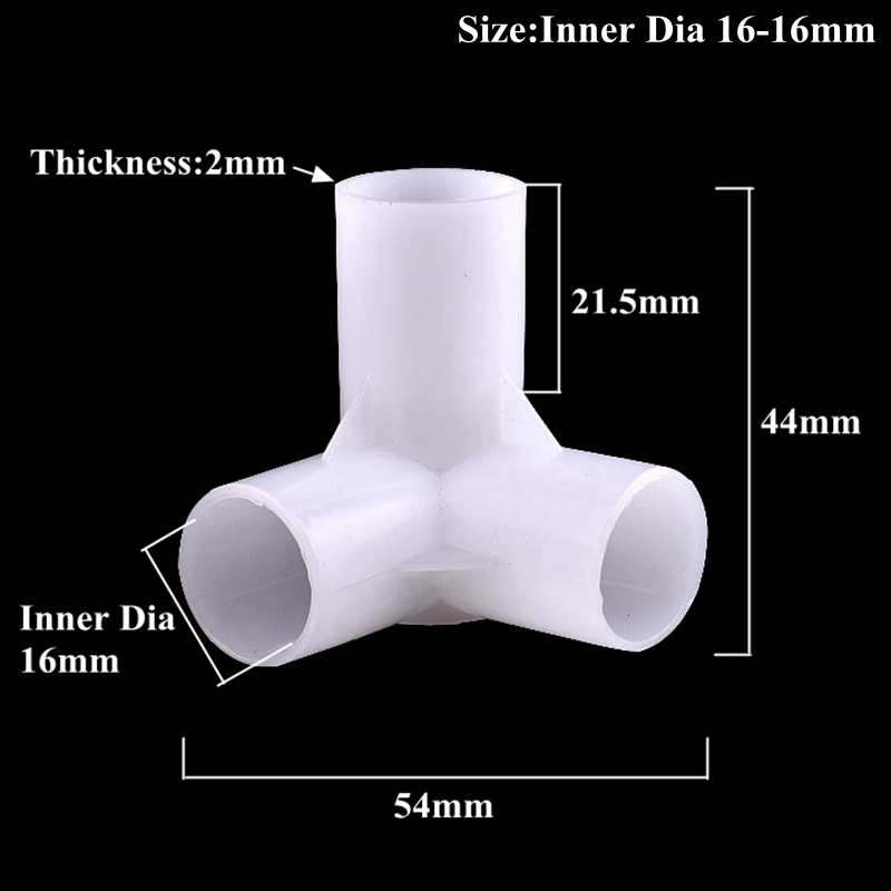 2~10Pcs 12~25mm Cross 3D Three-Dimensional Connector Watering Irrigation Water Pipe 4-Way Joint Garden DIY Shelf Tube Fittings: Gold / 1''