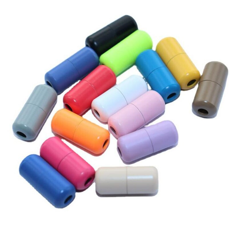 10 Uds. De cierres elásticos para cordones, cierre de cápsula de Metal, hebillas de punta, sin cordones, accesorios para cordones